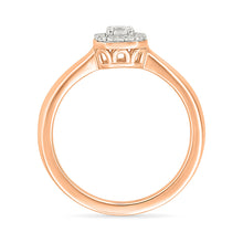 Octagonal Cluster Diamond Ring