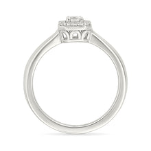 Octagonal Cluster Diamond Ring