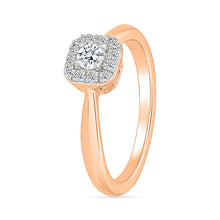 Octagonal Cluster Diamond Ring