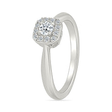 Octagonal Cluster Diamond Ring
