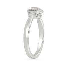 Octagonal Cluster Diamond Ring