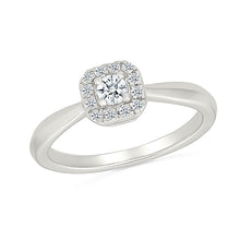 Octagonal Cluster Diamond Ring