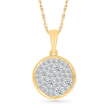 Radiant Diamond Circle Pendant