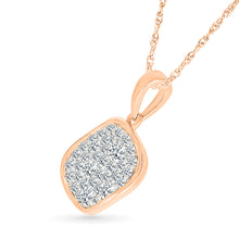 Radiant Diamond Circle Pendant