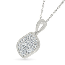 Radiant Diamond Circle Pendant