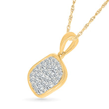 Radiant Diamond Circle Pendant