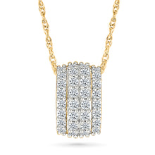 Diamond Cylinder Pendant