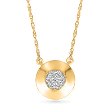Glittering Disc Necklace
