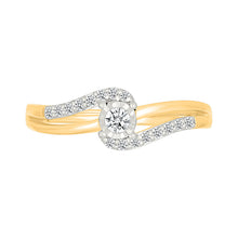 Classic Swirl Diamond Ring