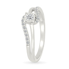 Classic Swirl Diamond Ring