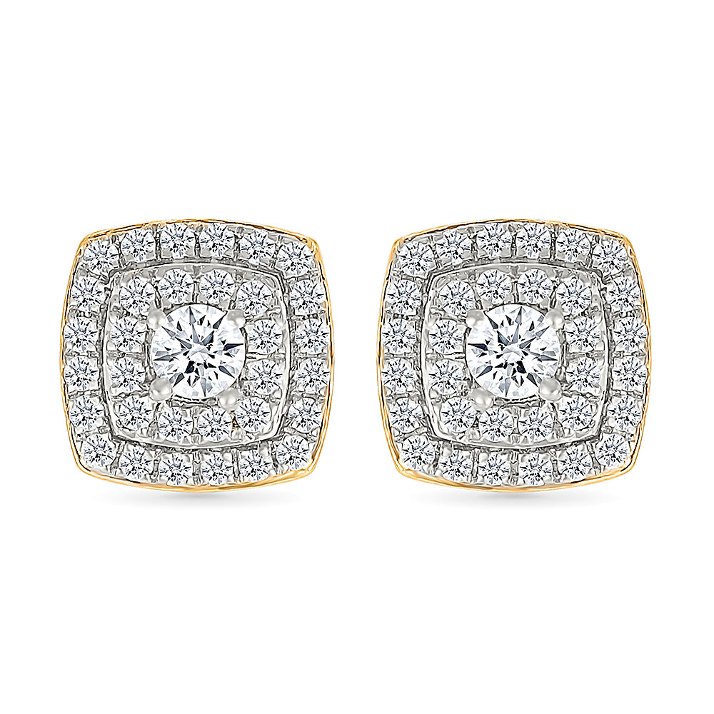 Serene Gold & Diamond Studs