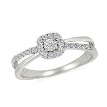 Double Crossover Diamond Ring