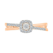 Double Crossover Diamond Ring