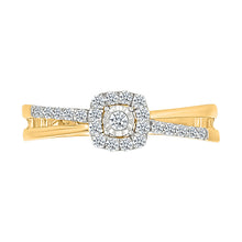 Double Crossover Diamond Ring