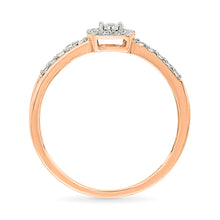 Double Crossover Diamond Ring