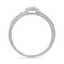 Double Crossover Diamond Ring