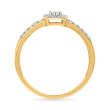 Double Crossover Diamond Ring