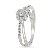 Double Crossover Diamond Ring