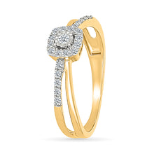 Double Crossover Diamond Ring