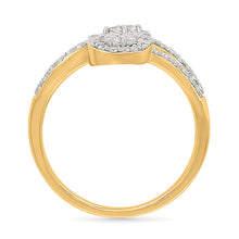 Gold Dual Leaf Embrace Ring