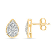 Radiant Gold & Diamond Studs