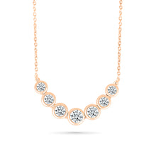 Gleaming Diamond Cluster Necklace