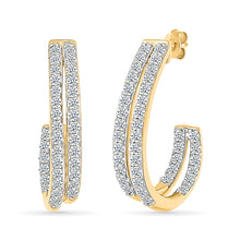 Ethereal Sparkle Hoops Earrings
