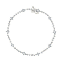 Diamond  Cluster Flower Bracelet