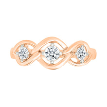 Tri Diamond Golden Ring