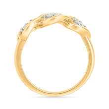 Tri Diamond Golden Ring