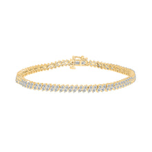 Sparkling Diamond Ripple Bracelet
