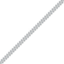Sparkling Diamond Ripple Bracelet