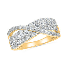 Intertwined Sparkle Diamond Ring