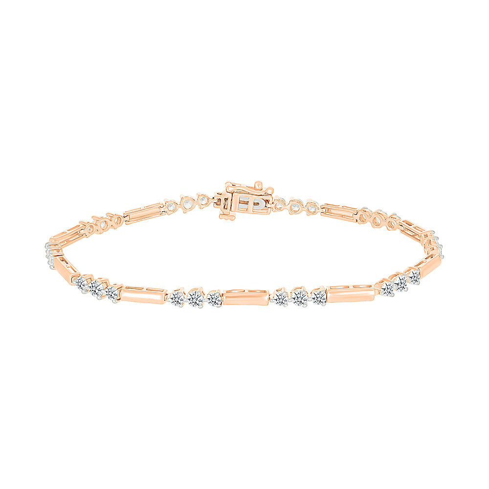 Gleaming Starlight Gold & Diamond Bracelet