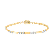Gleaming Starlight Gold & Diamond Bracelet
