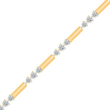 Gleaming Starlight Gold & Diamond Bracelet