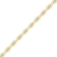Intertwined Sparkle Gold & Diamond Bracelet