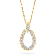 Teardrop Diamond Halo Pendant
