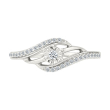 Charming Waves Diamond Ring