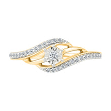 Charming Waves Diamond Ring