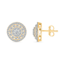 Starry Diamond Cluster Earrings