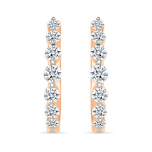 Shining Diamond Hoops Earrings