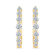 Shining Diamond Hoops Earrings