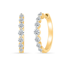 Shining Diamond Hoops Earrings