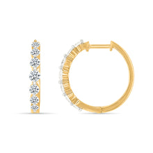 Shining Diamond Hoops Earrings