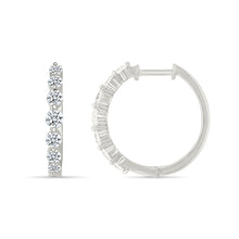 Shining Diamond Hoops Earrings