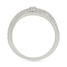 Interwoven Twine Sparkling Diamond Ring