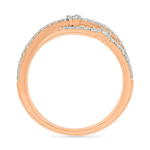 Interwoven Twine Sparkling Diamond Ring