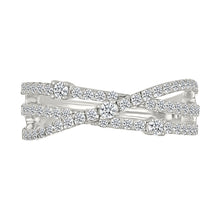 Interwoven Twine Sparkling Diamond Ring