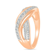 Spring Bulge Diamond Ring